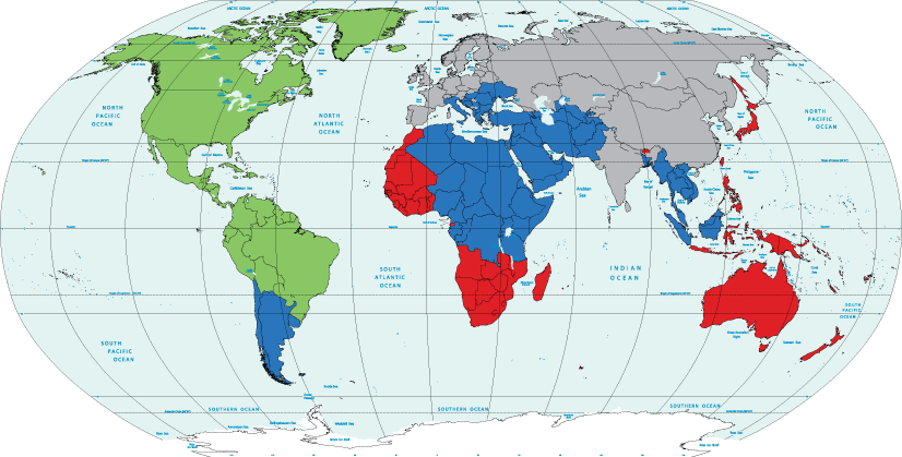 world map