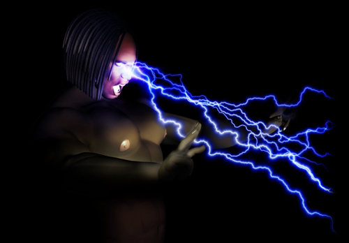 Discharge Lightning From Eyes